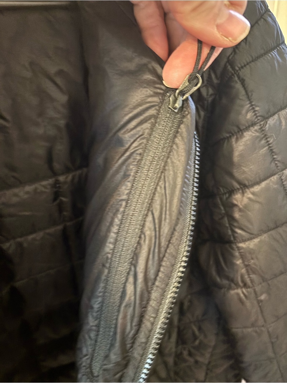 The North Face Black Quilted Jacket with Embroidered Patches-High West Distill - Picture 6 of 8